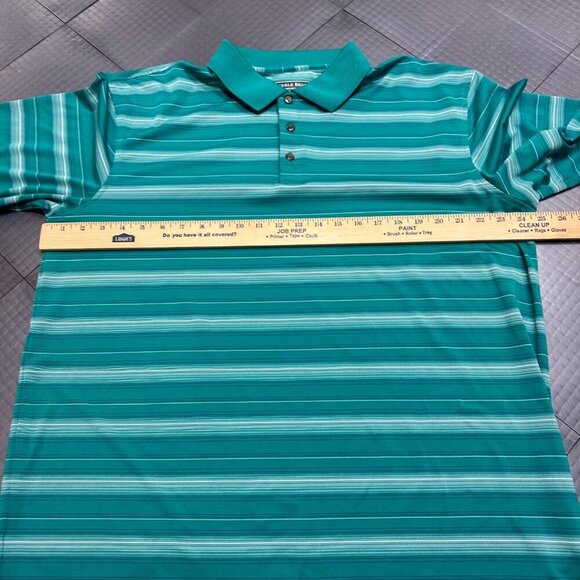 PEBBLE BEACH MENS GREEN GOLF POLO XL DRI FIT SHIRT - Picture 3 of 8